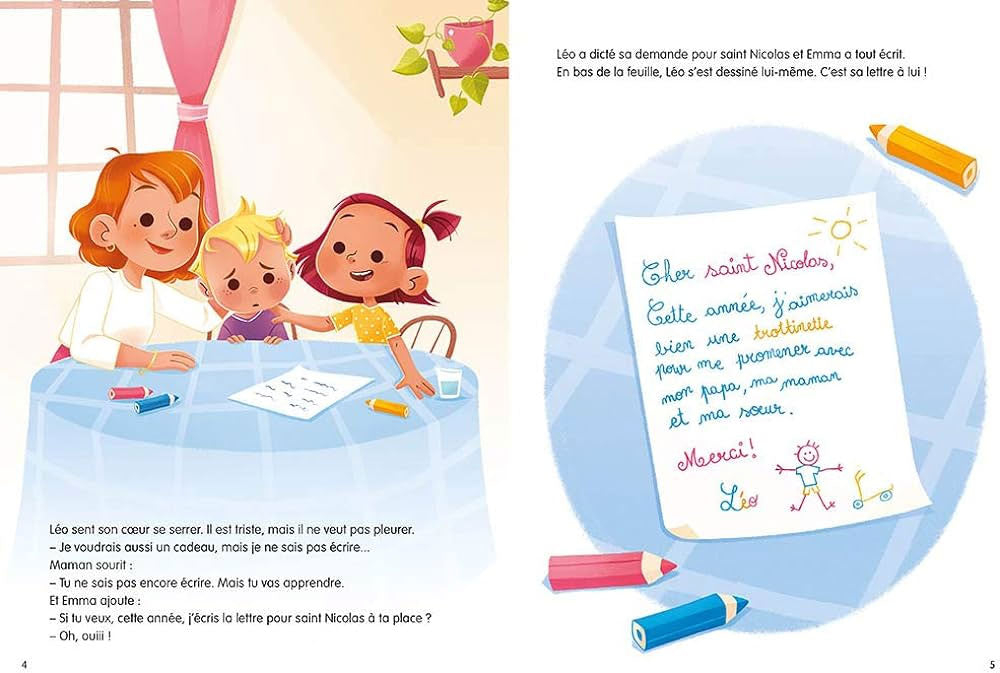 Leo et Emma attendent Saint-Nicolas Livres La family shop