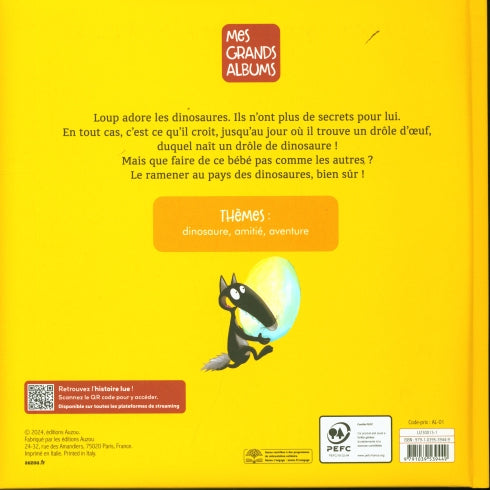 Le loup qui adorait les dinosaures (Grand Album) Livres La family shop
