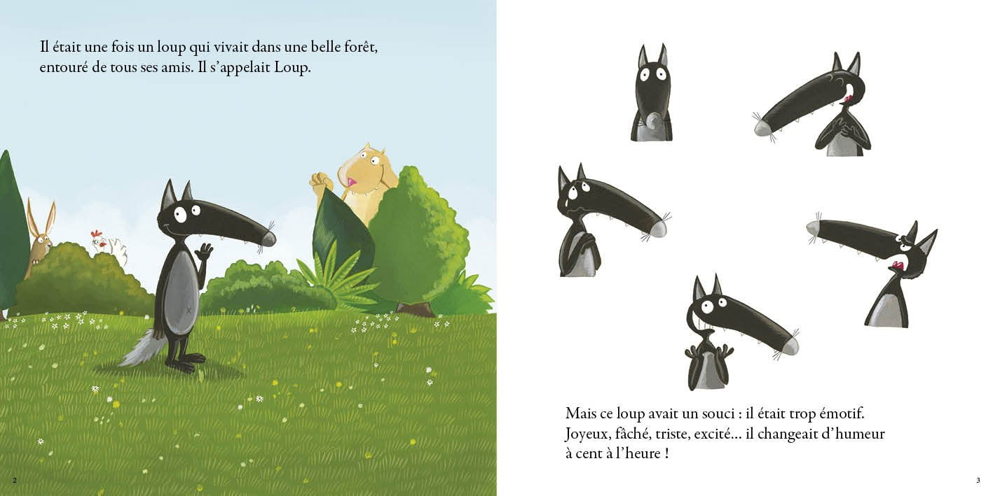Le loup qui apprivoisait ses émotions - Grand Album Livres OLF