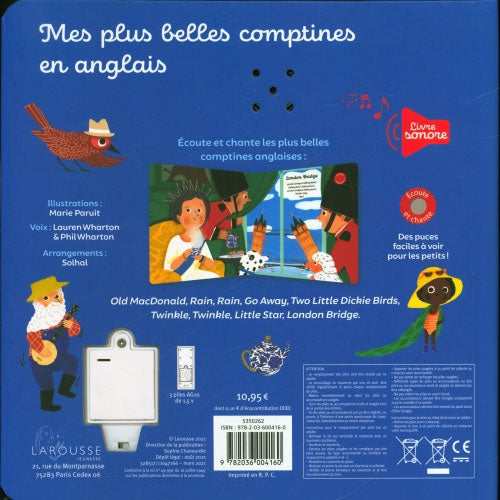 Mes plus belles comptines en anglais Livres OLF