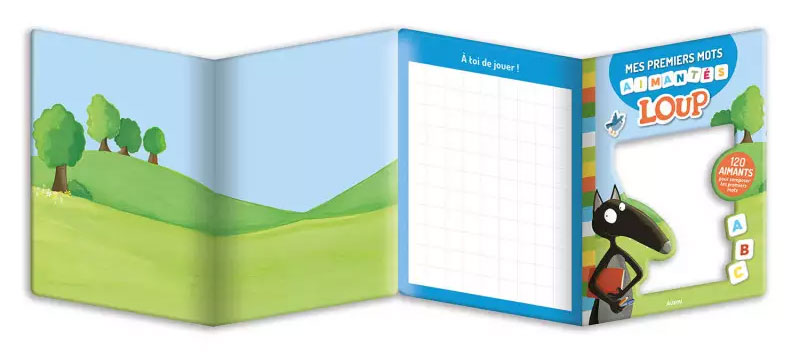 Mon aventure aimantée avec Loup- Mes premiers mots - Dès 3 ans Cahiers de jeux La family shop