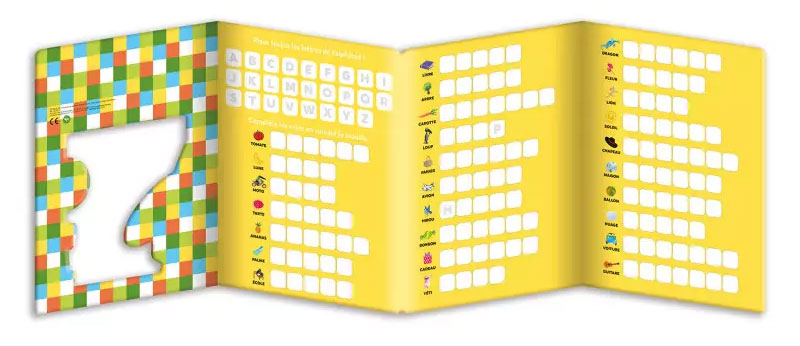 Mon aventure aimantée avec Loup- Mes premiers mots - Dès 3 ans Cahiers de jeux La family shop