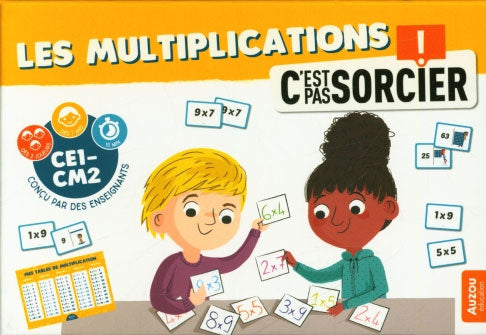 Jeu de maths: les multiplications c'est pas sorcier - 7-10 ans - Dès la 4P Harmos Jeux & loisirs créatifs La family shop