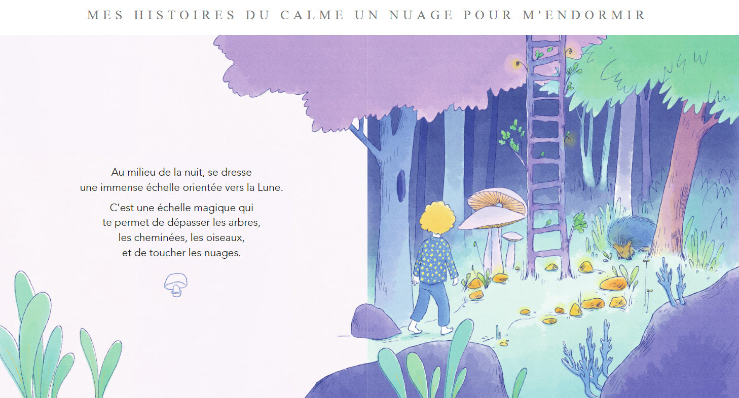 Un nuage pour m'endormir - Livre enfant autour du sommeil Livres La family shop