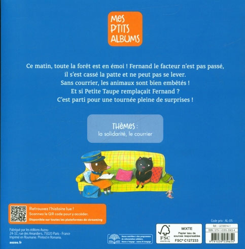 Petite Taupe : le facteur est passé Livres La family shop