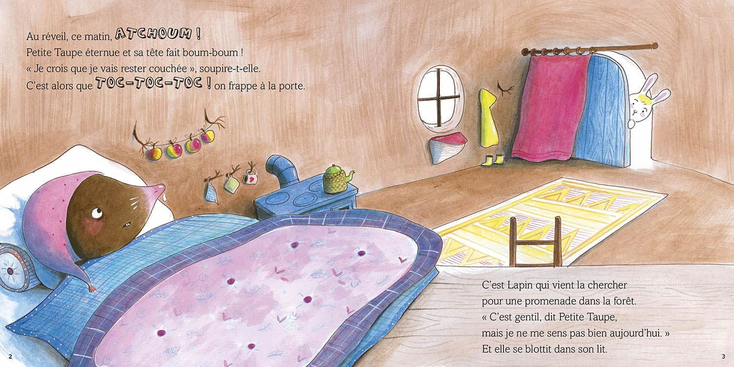 Petite Taupe : Petite Taupe est malade Livres La family shop