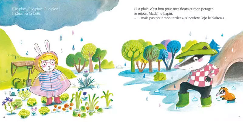 Petite Taupe : tombe la pluie Livres La family shop