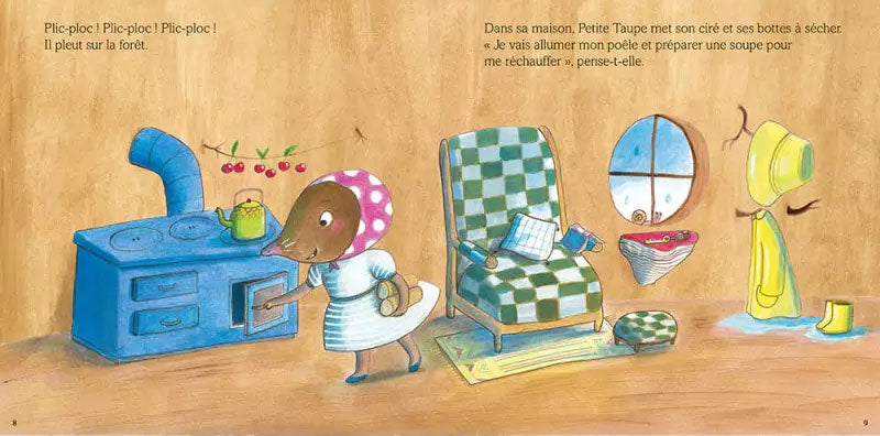 Petite Taupe : tombe la pluie Livres La family shop