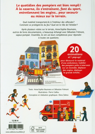 Les pompiers - Livre animé Livres OLF
