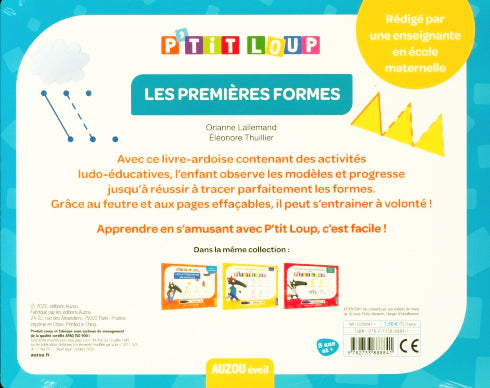 Je trace les premières formes avec P'tit Loup ! Cahiers de jeux OLF