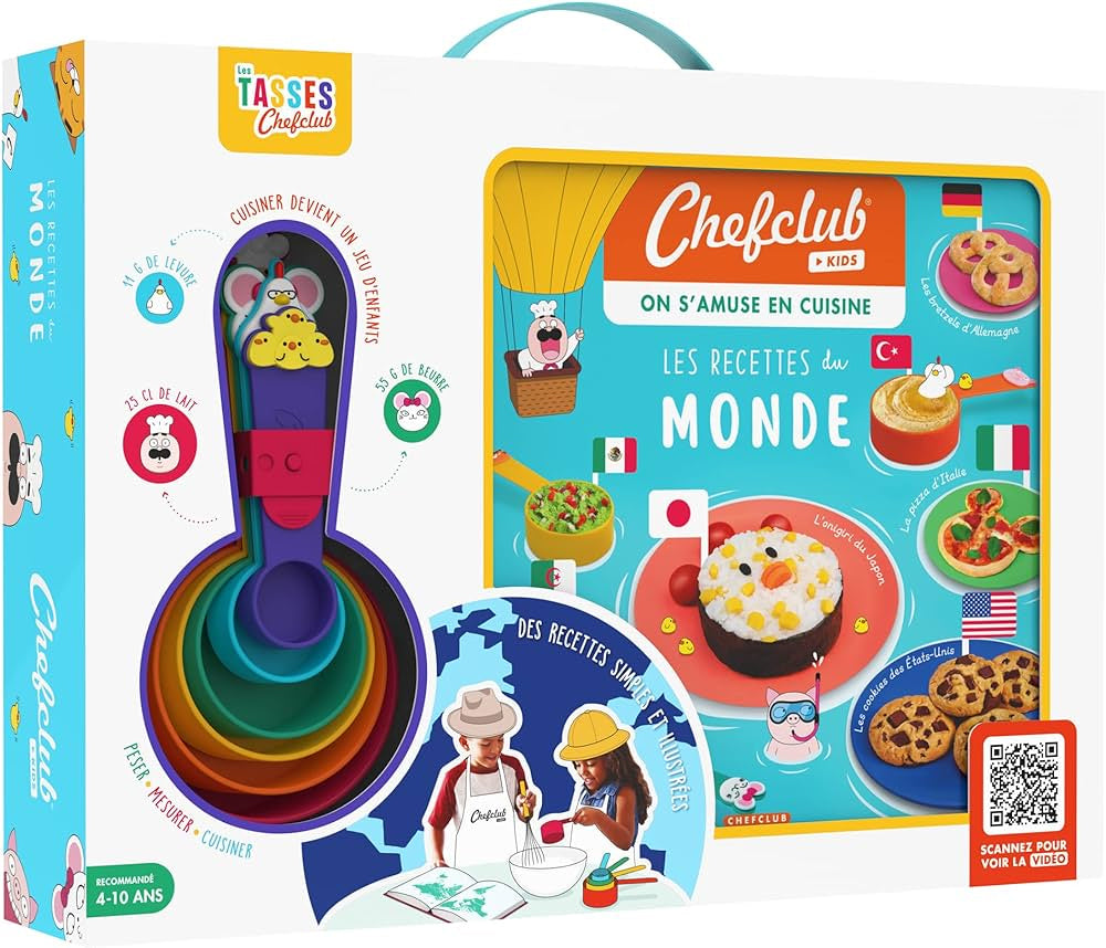 Coffret de cuisine, cuisine du monde ChefClub - Recettes enfants dès 4 ans Livres OLF