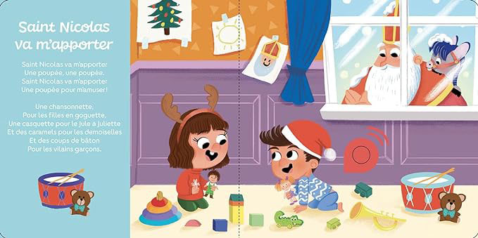 Ô Grand Saint-Nicolas - Album sonore - Comptines Saint-Nicolas Livres La family shop