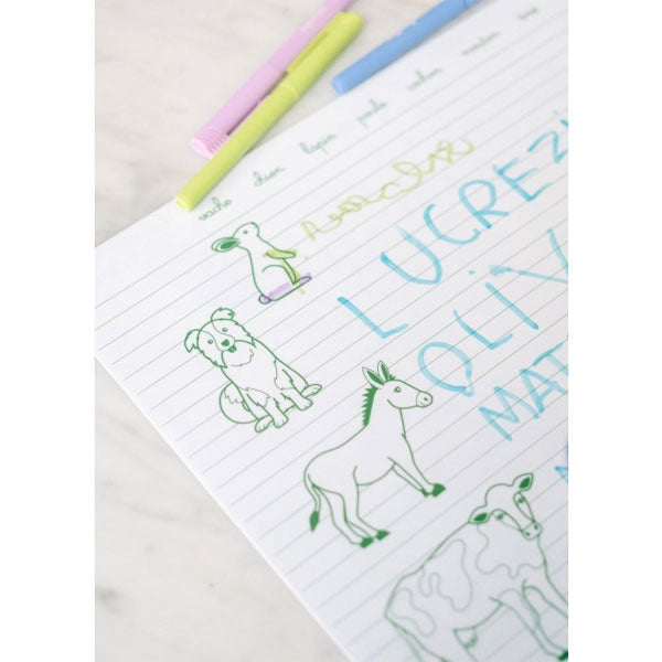 Coloriage en silicone- Les animaux de la ferme - Dès 3 ans Jeux & loisirs créatifs Happy clown