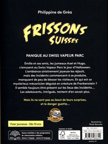Panique au swiss vapeur parc - Polar pour ados - Frissons suisses - Dès 10 ans Livres OLF