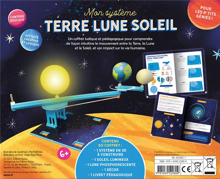 Coffret: Système Terre, lune et soleil à construire en 3D Jeux & loisirs créatifs OLF