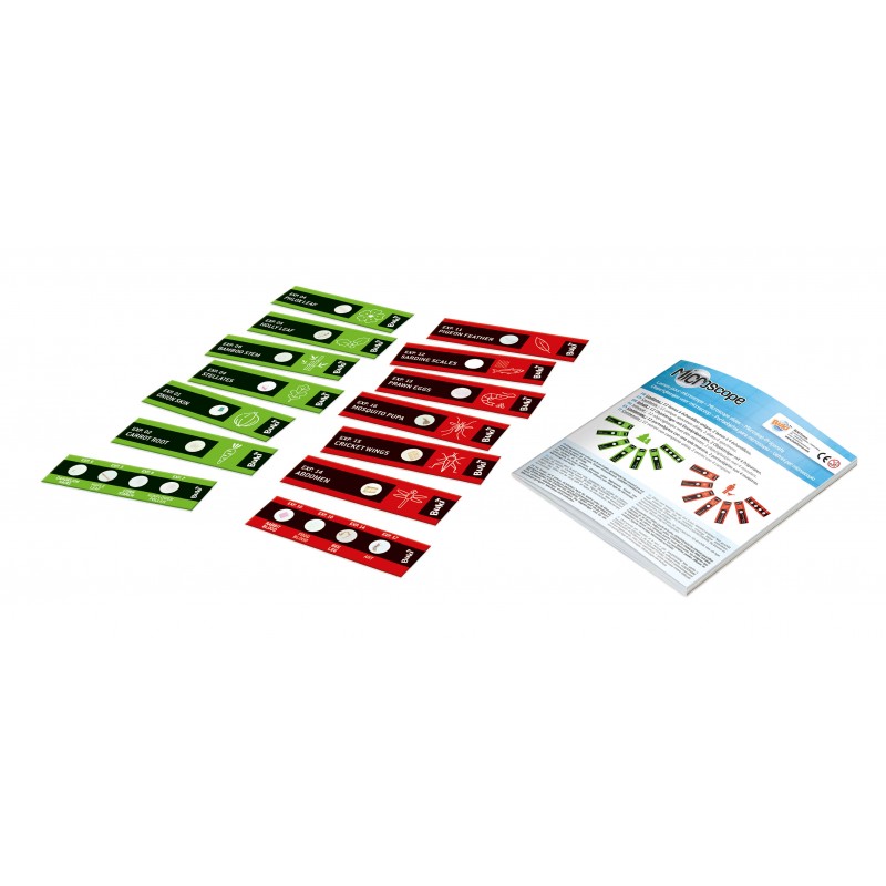 20 lames et échantillons pour microscope Jeux & loisirs créatifs Swissgames