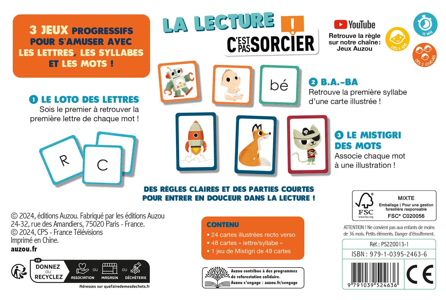 La lecture - C'est pas sorcier ! - Jeux de lecture - 4 ans - 1ère à 3ème harmos Jeux & loisirs créatifs OLF
