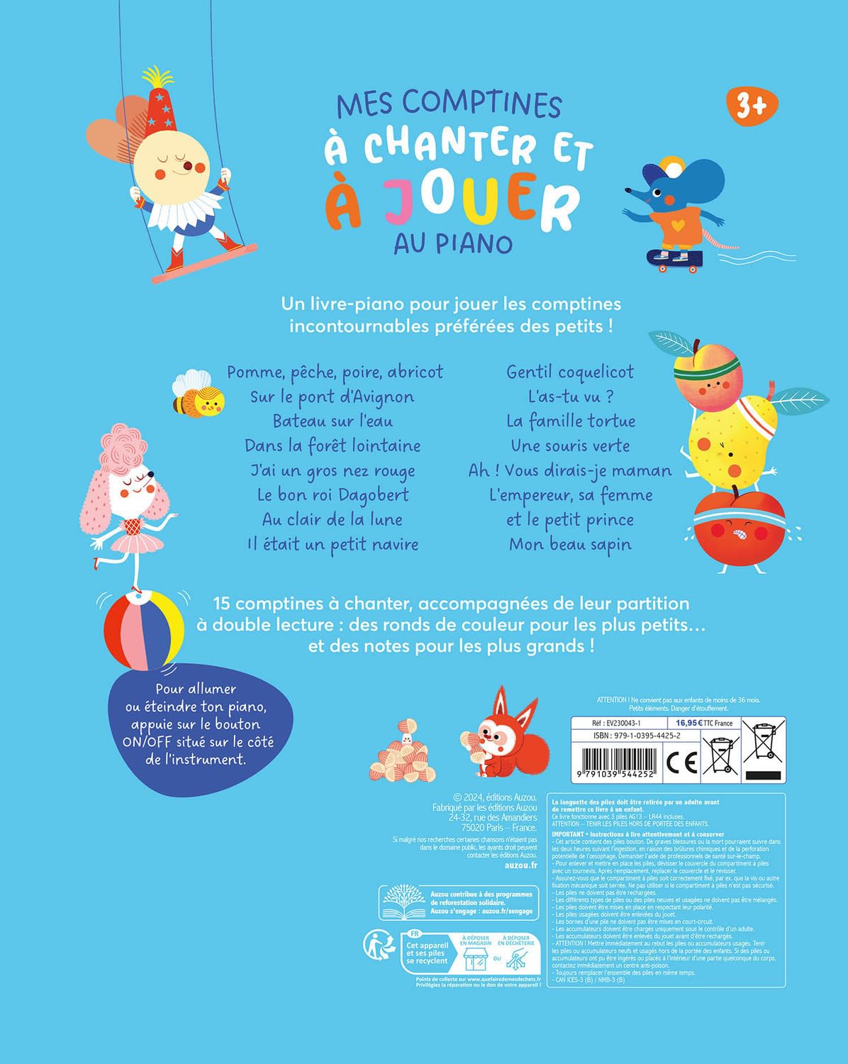Mes comptines à chanter et à jouer au piano Livres OLF