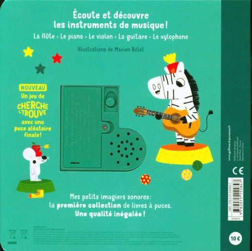 Mes instruments . Mon petit livre sonore - Tome 1 Livres La family shop
