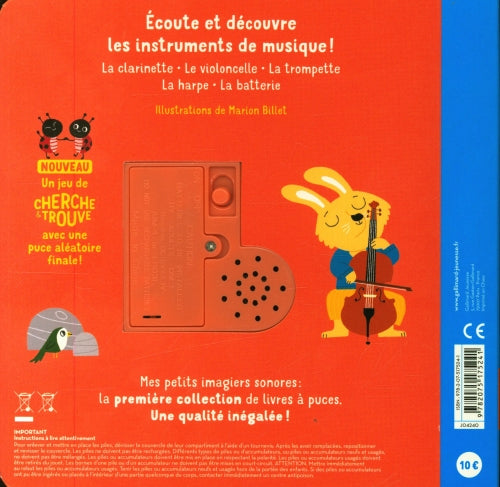 Mes instruments . Mon petit livre sonore - Tome 2 Livres OLF