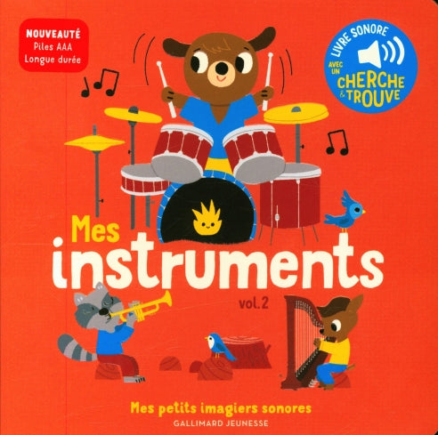 Mes instruments . Mon petit livre sonore - Tome 2 Livres OLF
