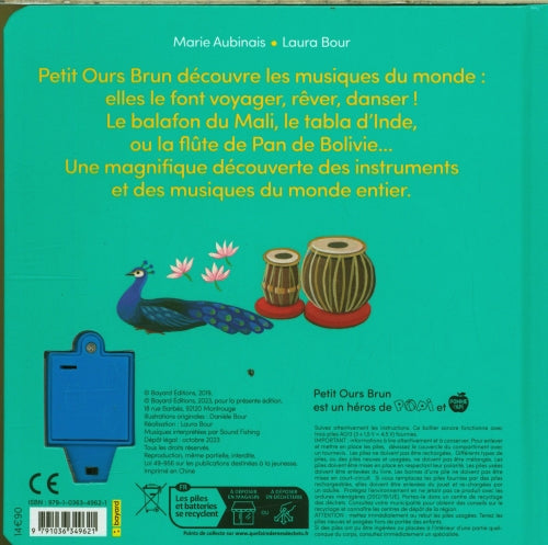 Petit Ours brun découvre les musiques du monde Livres OLF