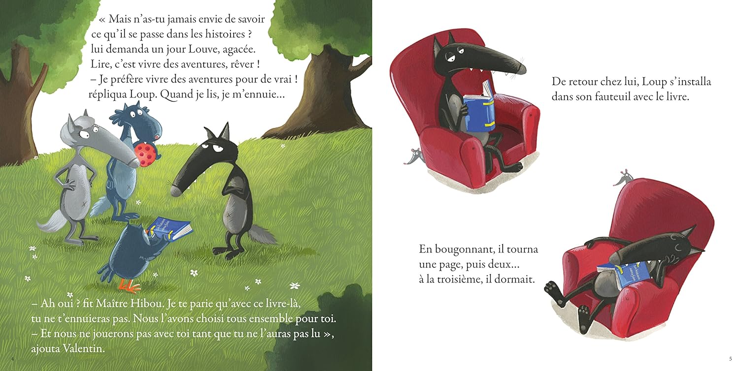 Le loup qui n'aimait pas lire Livres OLF