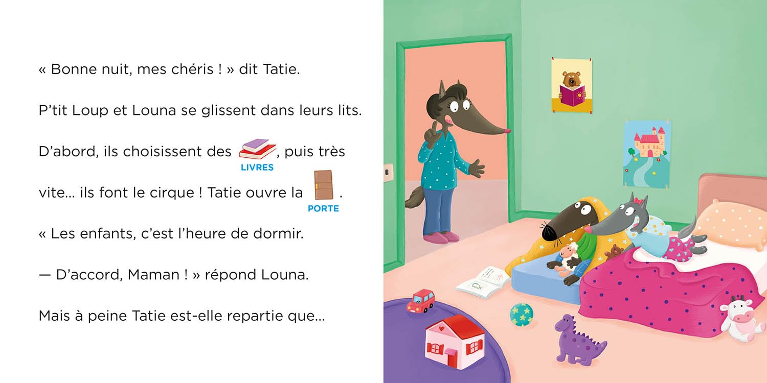 Je lis avec toi - P'tit Loup ne dort pas à la maison - lecture à 2 voix Livres OLF