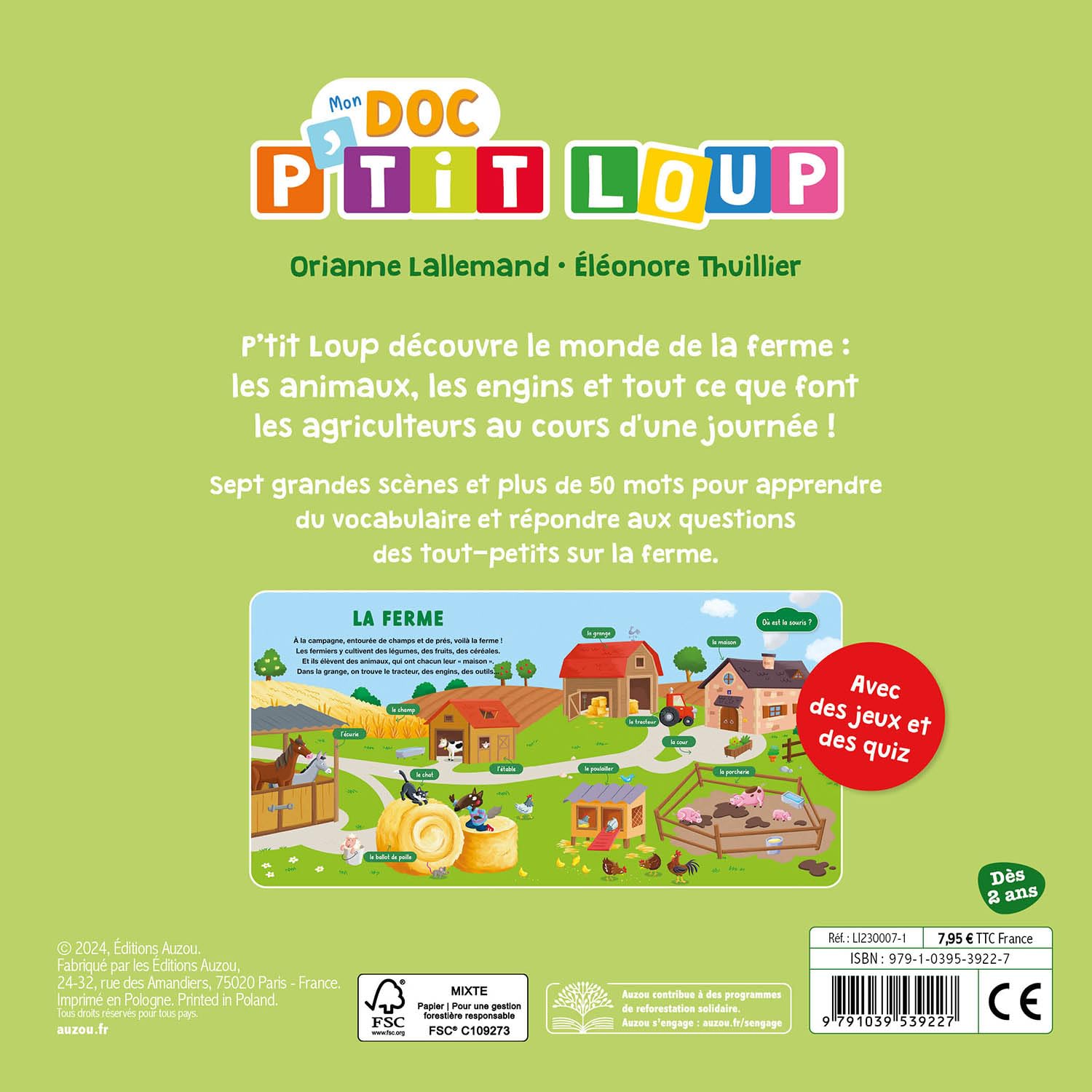P'tit Loup : Mon doc' - La ferme Livres OLF