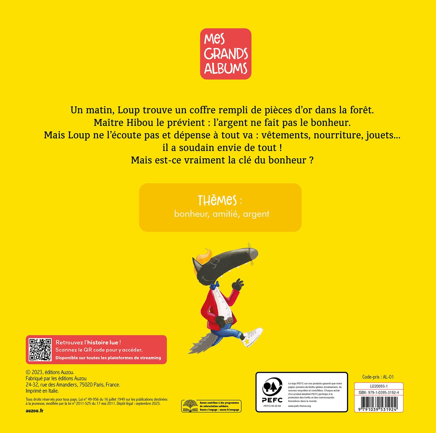Le Loup qui voulait être heureux Livres OLF
