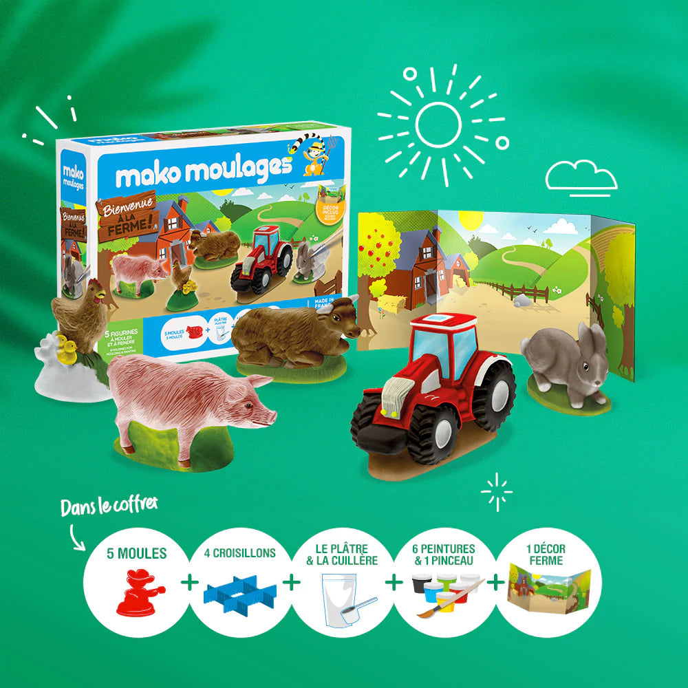 Mako moulages Bienvenue à la ferme ! Jeux & loisirs créatifs Swissgames