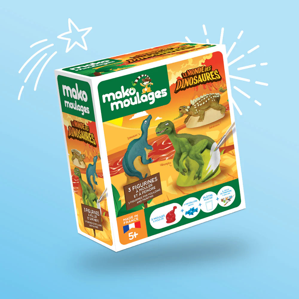 MAKO KIT 3 MOULES LE MONDE DES DINOSAURES Jeux & loisirs créatifs Swissgames