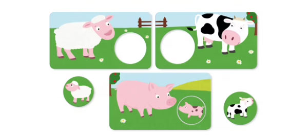 La petite école - Animaux maman - bébé à assembler - Dès 24 mois Jeux & loisirs créatifs swissgames