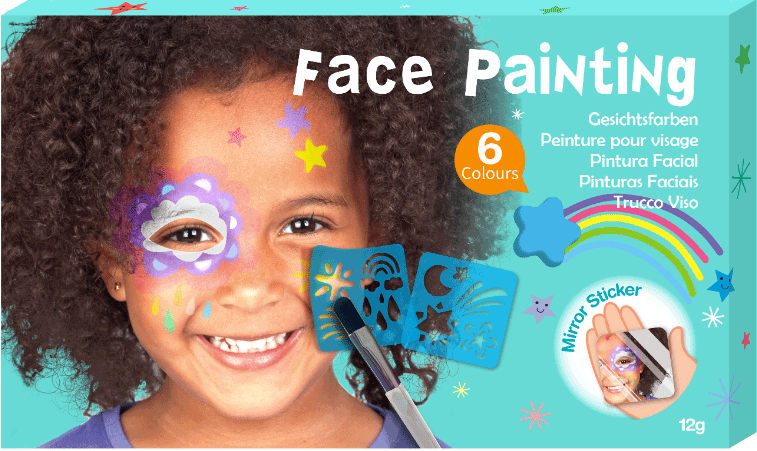 Maquillage Visage avec 6 couleurs