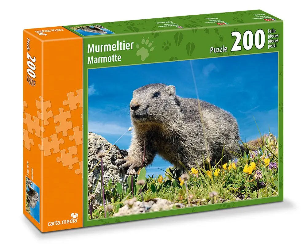 Puzzle Marmotte - 200 pièces - Dès 6 ans Jeux & loisirs créatifs Carta.media