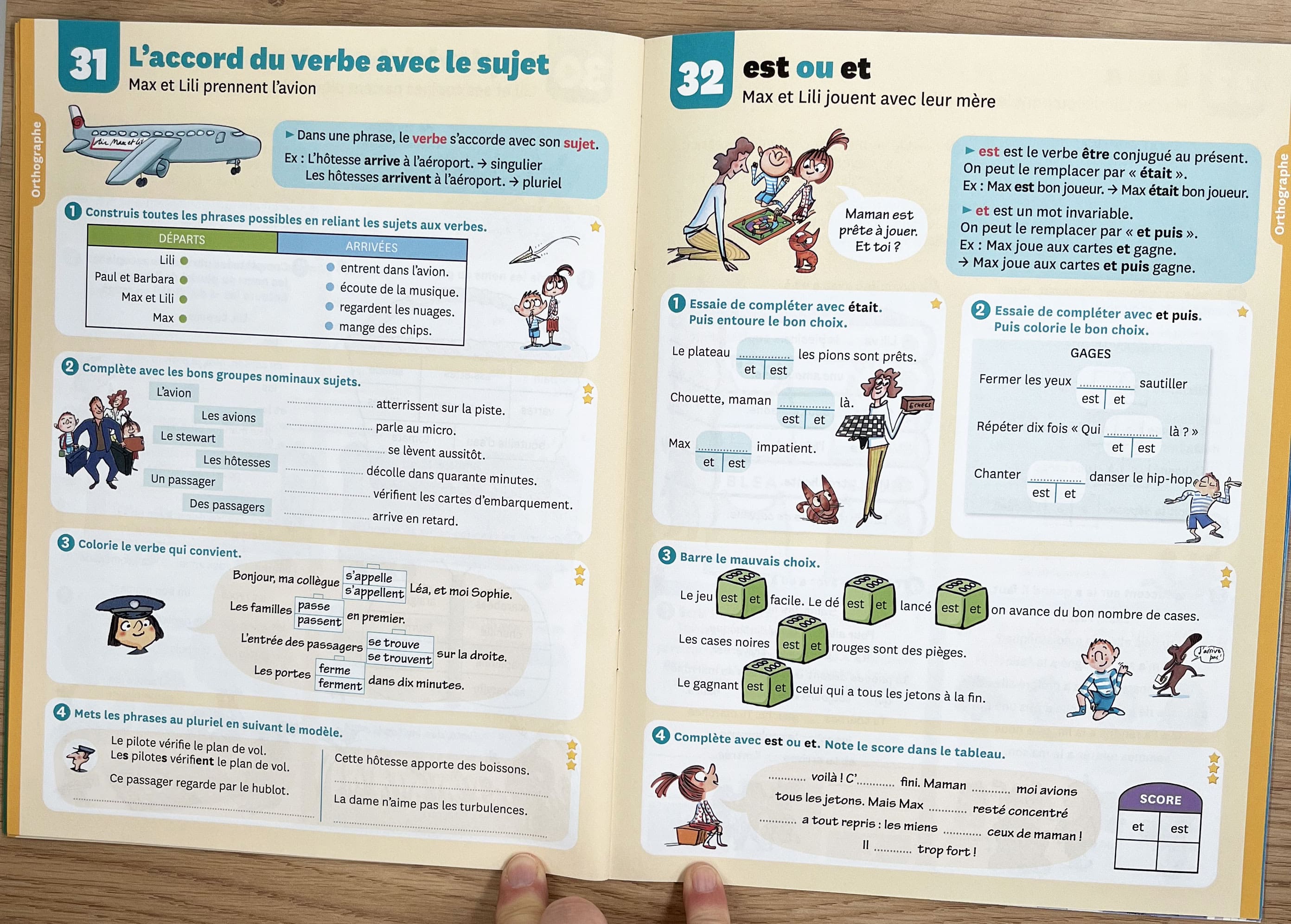 4ème HarmoS - Max et Lili t'accompagnent à l'école - Français Appuis scolaires La family shop