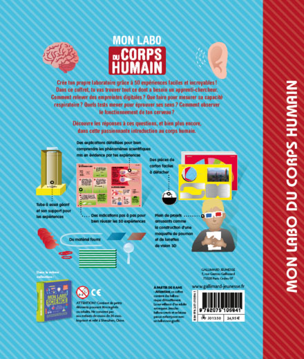 Coffret : Mon labo du corps humain - 8 - 12 ans Jeux & loisirs créatifs olf