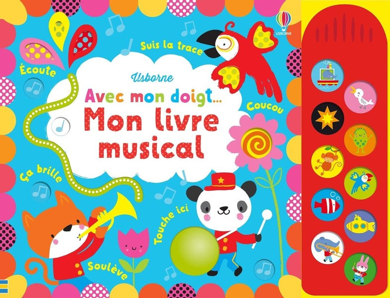 Mon livre musical - Avec mon doigt Livres La family shop