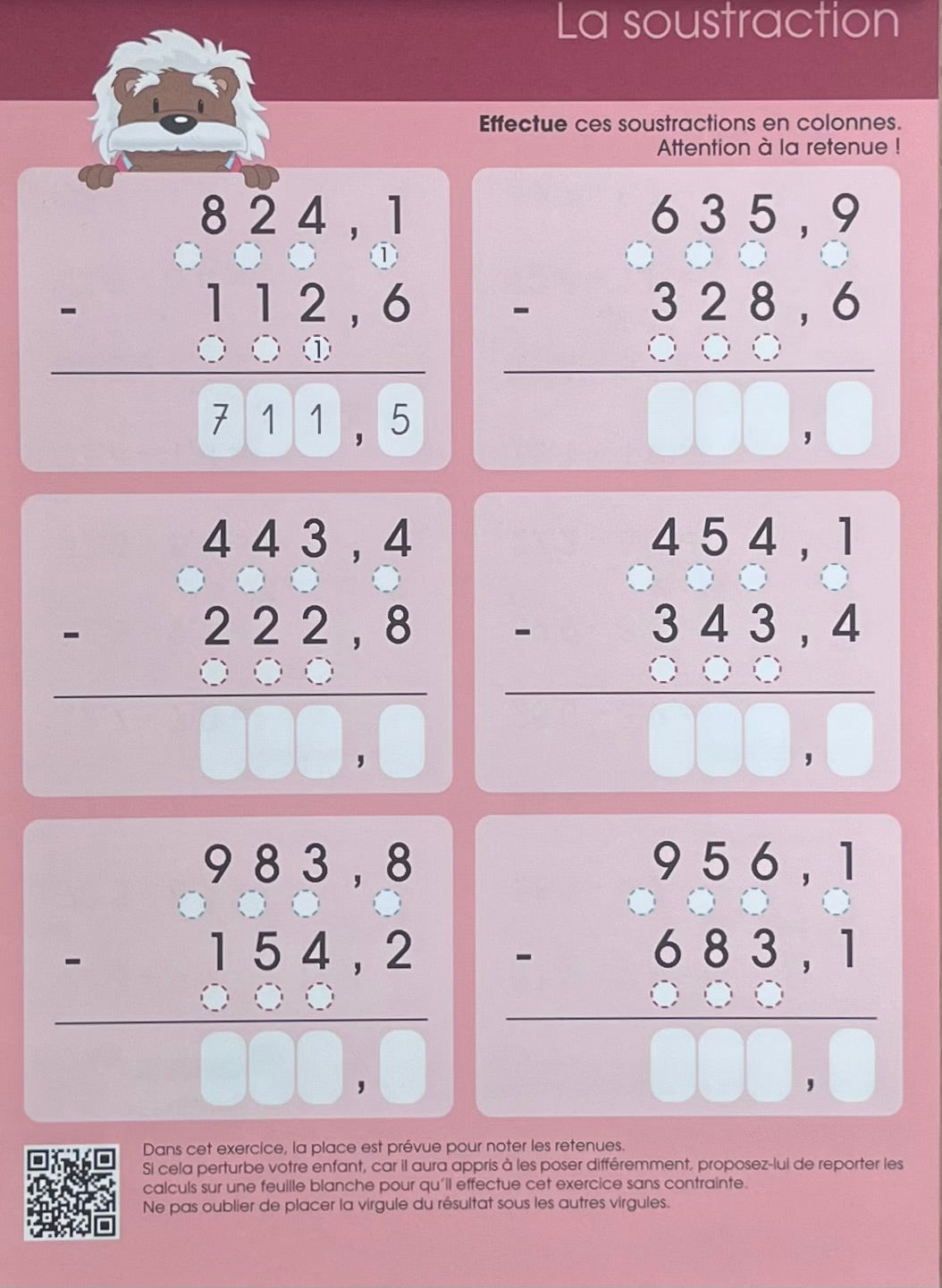 Maths. Exercices avec la pédagogie de Singapour - 7ème primaire - 10 ans Montessori & Steiner OLF
