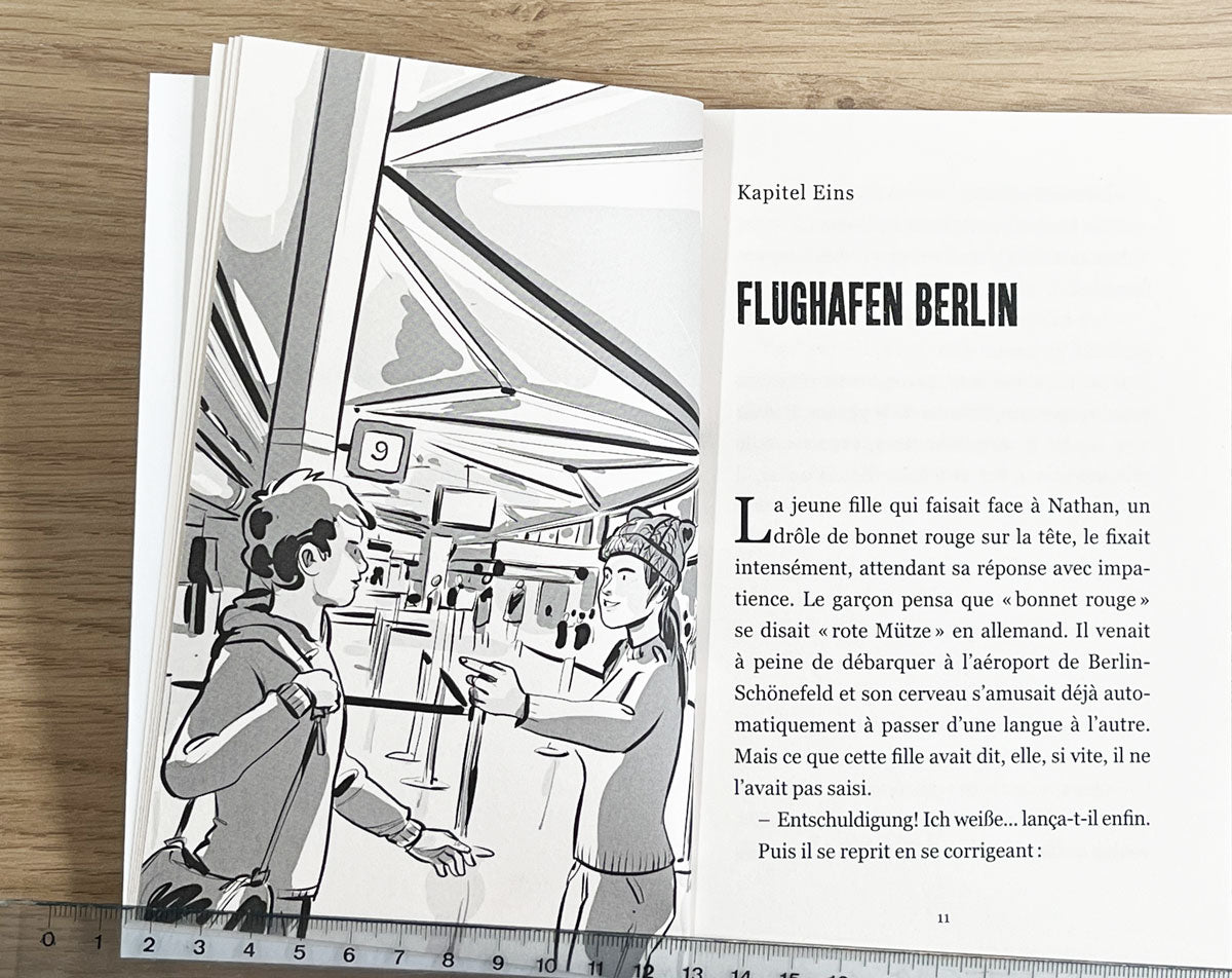 A2 - Nathan et son Berliner Bruder. Texte en français et en allemand Livres La family shop