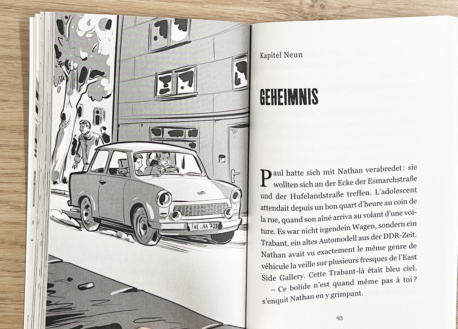 A2 - Nathan et son Berliner Bruder. Texte en français et en allemand Livres La family shop