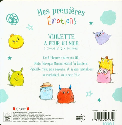 Mes premières émotions: Violette a peur du noir - Livre enfant peur Livres La family shop