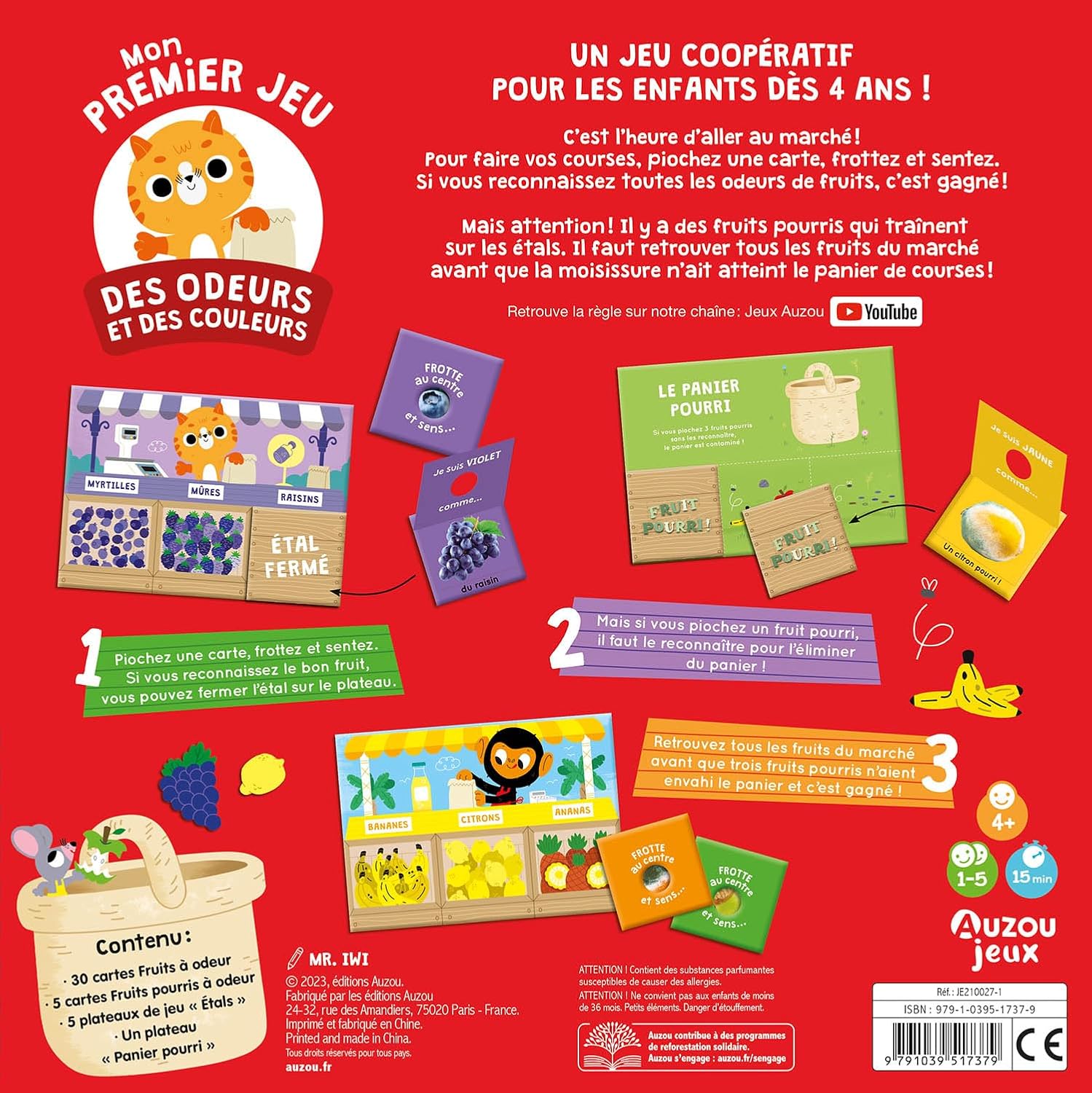 Mon premier jeu des odeurs et des couleurs - coffret Jeux & loisirs créatifs OLF