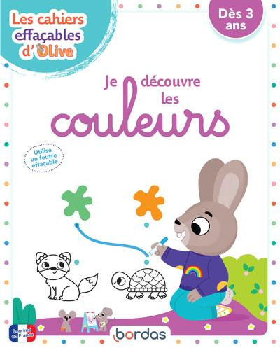 Cahier de jeux - Je découvre les couleurs - Cahier effaçable - 3 ans Cahiers de jeux La family shop