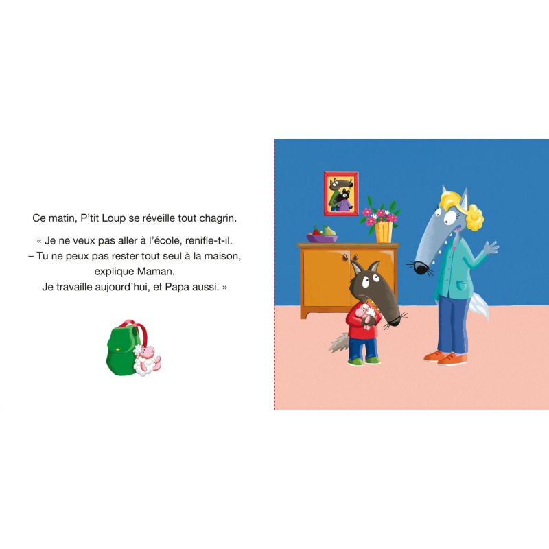 P'tit Loup ne veut pas aller à l'école Livres OLF