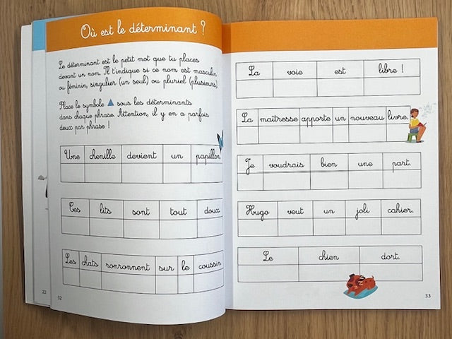Mon grand cahier Montessori de grammaire: dès 6 ans Montessori & Steiner OLF - Larousse (1.- de +)
