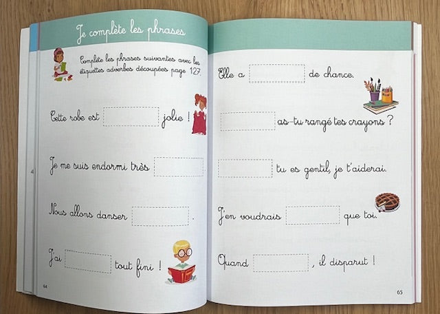 Mon grand cahier Montessori de grammaire: dès 6 ans Montessori & Steiner OLF - Larousse (1.- de +)
