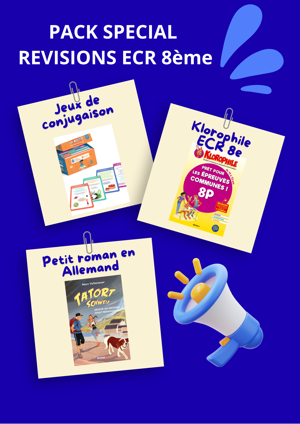 ECR 8ème harmos - Pack Klorophile Spécial Révisions, les ECR en s'amusant