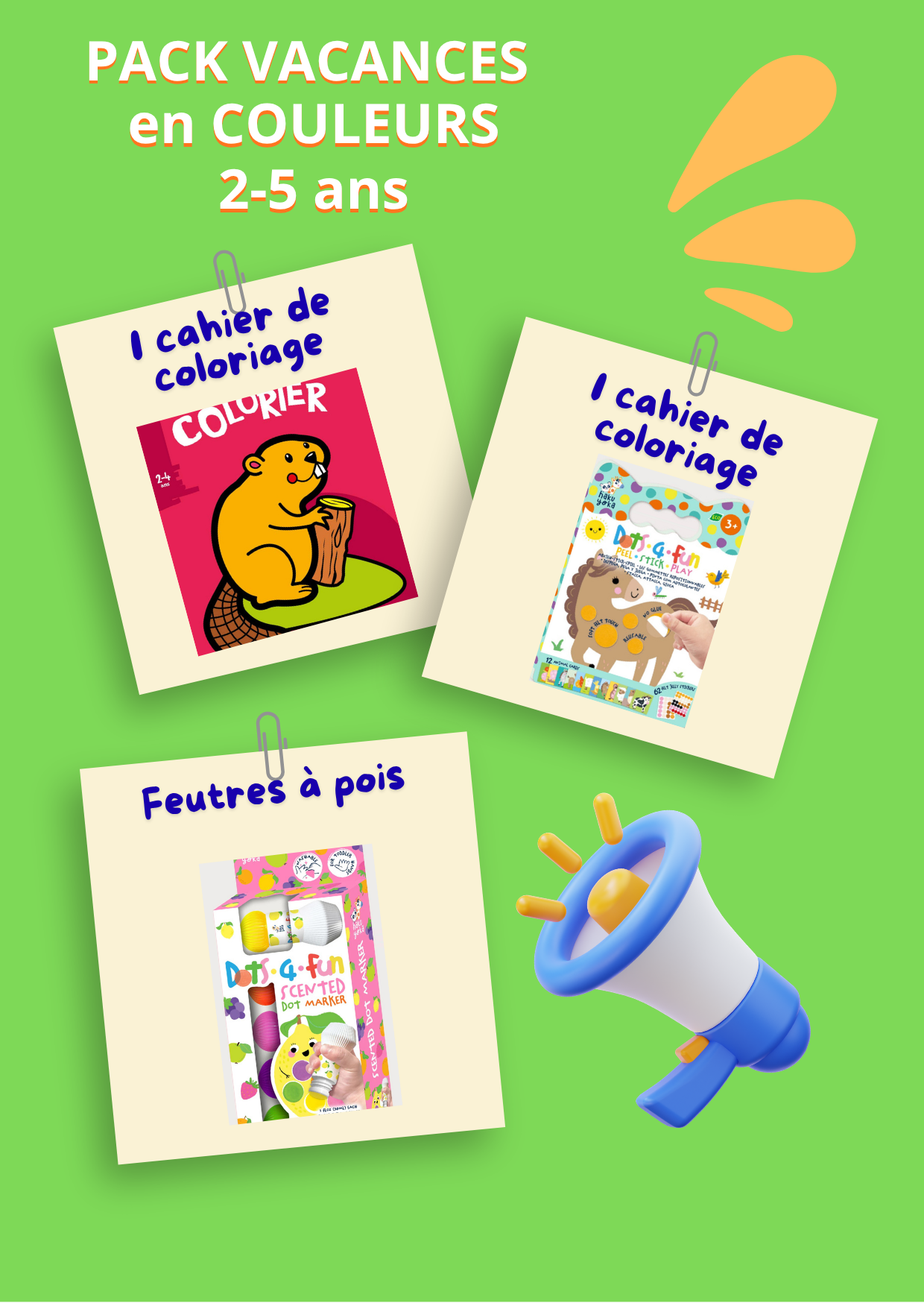 Pack Spécial Vacances en couleurs