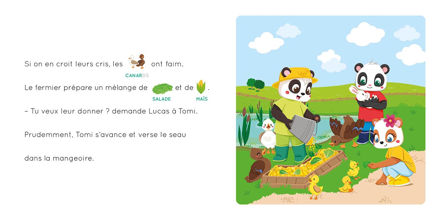 Une journée à la ferme - L'école des pandas Livres OLF